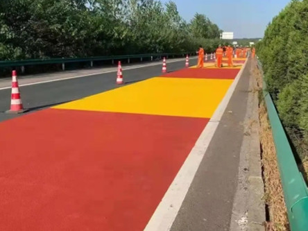 如皋道路路面改色施工